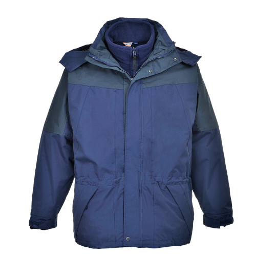 Portwest Wasserfeste 3 in 1 Herren Jacke Aviemore S570 Blau