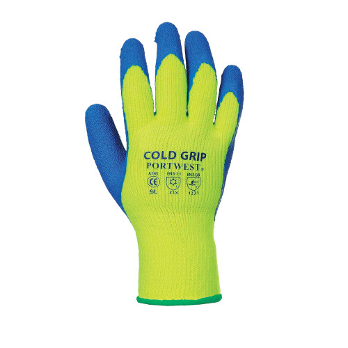 Portwest Cold Grip Handschuh A145 Gelb/Blau
