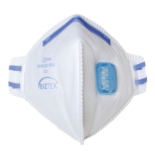 FFP2 Valved Dust Mist Fold Flat Respirator