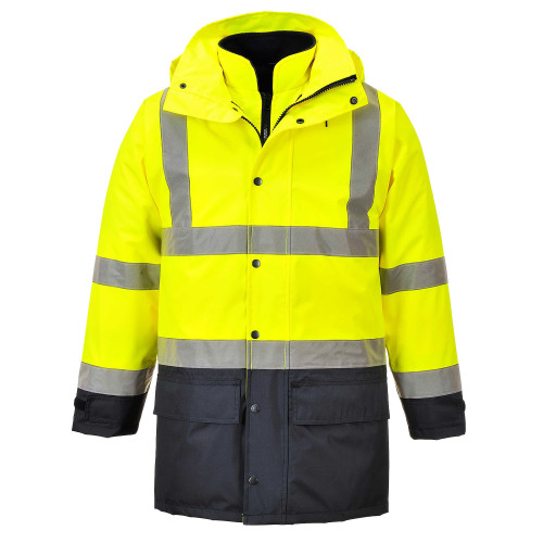Portwest Executive 5-in-1 Kontrast Warnschutzjacke S768 Gelb/Blau