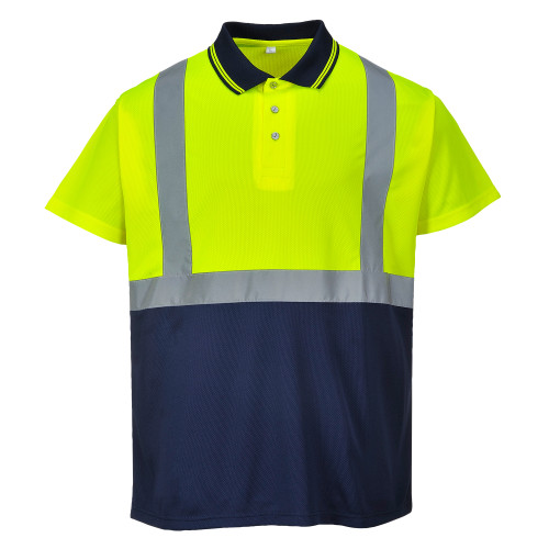 Portwest Zweifarbiges Polo Shirt S479 Gelb/Blau