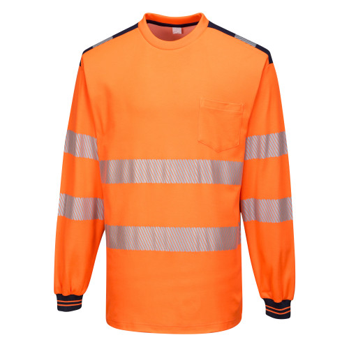 PW3 Warnschutz Cotton Comfort T-Shirt, langarm T185