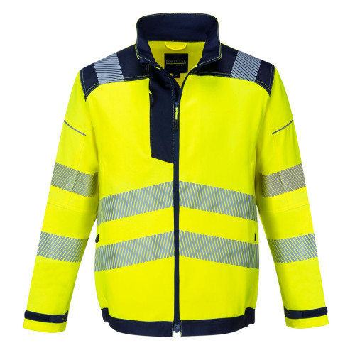 Portwest PW3 Warnschutz Arbeitsjacke T500 Gelb/Blau