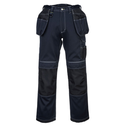 Portwest Urban Arbeitshose mit Holstertaschen T602 Blau/Schwarz