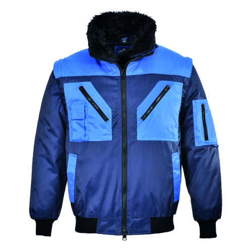 Portwest Zweifarbige Pilotjacke PJ20 Blau