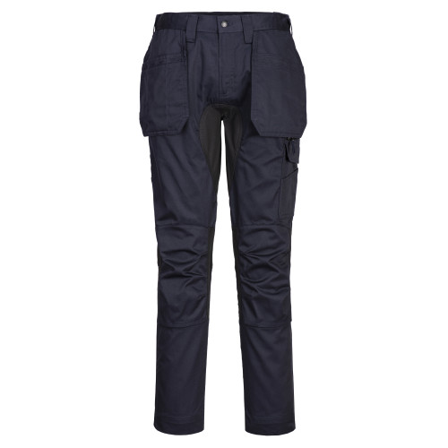 Portwest WX2 Eco Stretch Bundhose mit Holstertaschen CD883 Blau/Schwarz