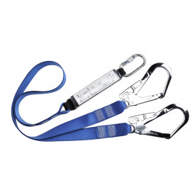 Double Lanyard Webbing With Shock Absorber