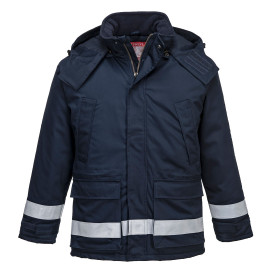 Portwest Flammhemmende, antistatische Winterjacke Bizflame FR59 Blau