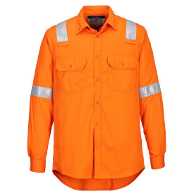 Portwest Flammhemmendes leichtes, antistatisches Hemd FR720 Orange