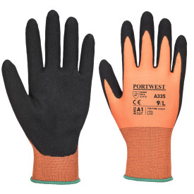 Portwest Dermi-Grip NPR15 Nitril-Handschuh A335 Orange/Schwarz