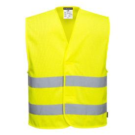 Portwest Warnschutz MeshAir Weste mit zwei Reflexstreifen C374 Gelb