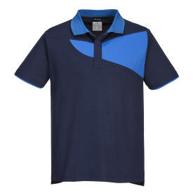 Portwest PW2 Cotton Comfort Polo Shirt S/S PW210 Blau/Royal