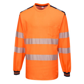PW3 Warnschutz Cotton Comfort T-Shirt, langarm T185