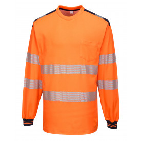 PW3 Warnschutz Cotton Comfort T-Shirt, langarm T185