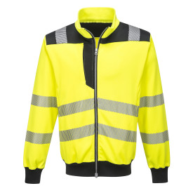 Portwest PW3 Warnschutz Sweatjacke PW370 Gelb/Schwarz