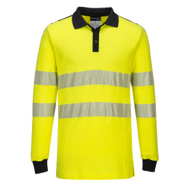 Portwest WX3 Flammhemmendes Warnschutz Poloshirt FR702 Gelb/Blau