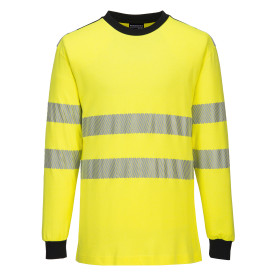 Portwest WX3 flammhemmendes Warnschutz T-Shirt FR701 Gelb/Schwarz