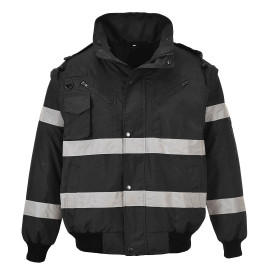 Portwest 3-in-1 Pilotenjacke Iona™ S435 Schwarz