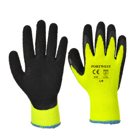 Portwest Thermal Soft Grip Handschuh A143 Gelb/Schwarz