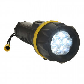 7-fach LED Gummi-beschichtete Taschenlampe PA60