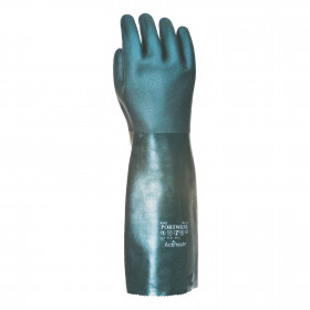 Doppelt Getauchter PVC Chmiekalienschutz-Handschuh Mit 45cm Stulpe A845