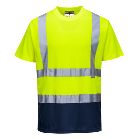 Zweifarbiges Warnschutz T-Shirt S378