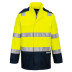Portwest Bizflame Rain+ Hi-Vis Multinorm Kontrast FR Jacke FR605 Gelb