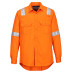 Portwest Flammhemmendes leichtes, antistatisches Hemd FR720 Orange
