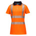 Portwest Damen Pro Warnschutz Polo-Shirt LW72 Orange/Schwarz