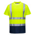 Portwest Zweifarbiges Warnschutz T-Shirt S378 Gelb/Blau