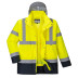 Portwest Wasserfeste 4-in-1 Warnschutz Kontrast Verkehrsjacke S471 Gelb/Blau