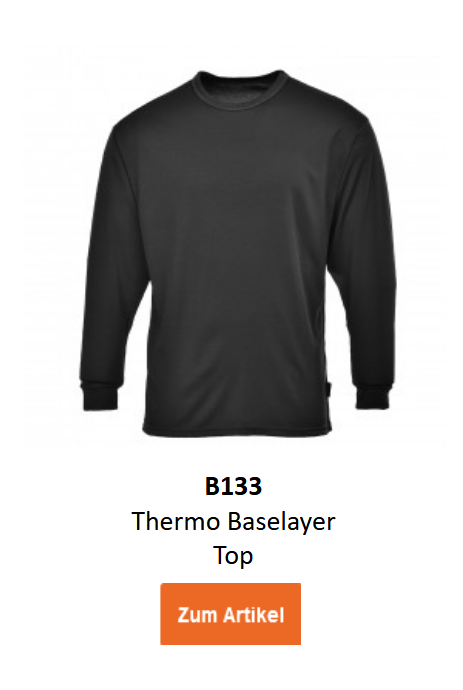Bild des Thermo Baselayer Tops B133 in Schwarz. Ein Link zur Artikelseite ist hinterlegt.