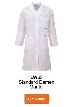 Bild des Standard Damen Mantels LW63 in Weiß. Ein Link zum Artikel ist hinterlegt.