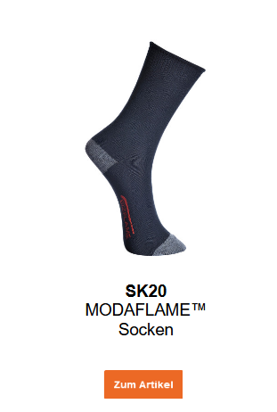 Bild der Modaflame Socken SK20 in Schwarz mit hinterlegtem Link zur Artikelseite.