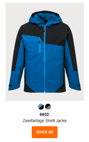 S602 zweifarbige Portwest Allwetterjacke