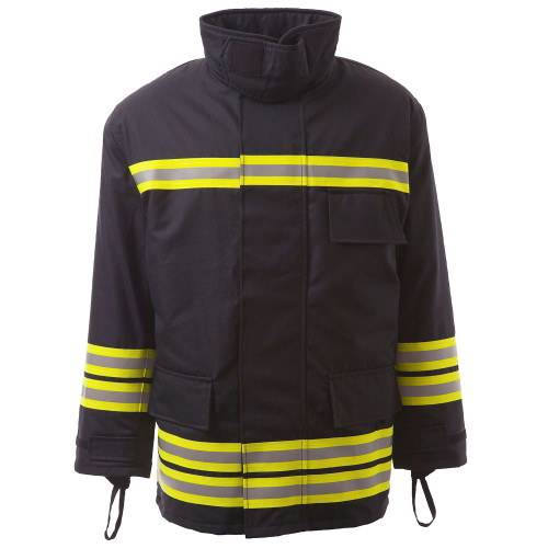 Portwest Feuerwehranzug &Uuml;berjacke FB30 in Blau. Ein Link zur Artikelseite ist hinterlegt.