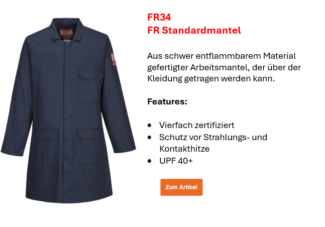 Bild des FR Standardmantels FR34 in Blau mit kleinem Infotext und hinterlegtem Link, der zur Artikelseite führt.