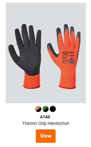 Thermo Grip Handschuh A140 von Portwest