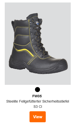 Steelite Fellgefütterter Sicherheitsstiefel FW05 von Portwest