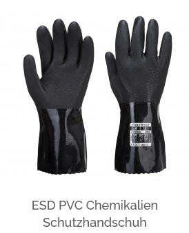  ESD PVC Chemikalien Schutzhandschuh 