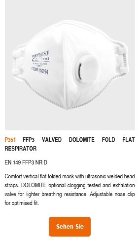 Vorstellung der Feinstaubmaske P351 mit Link zum Artikel.