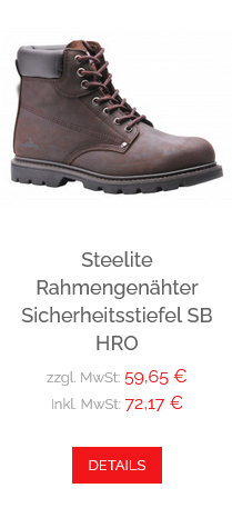 STEELITE RAHMENGENÄHTER SICHERHEITSSTIEFEL SB HRO